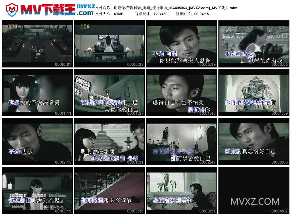 谢霆锋-苦海孤雏_粤语_流行歌曲_MA408063